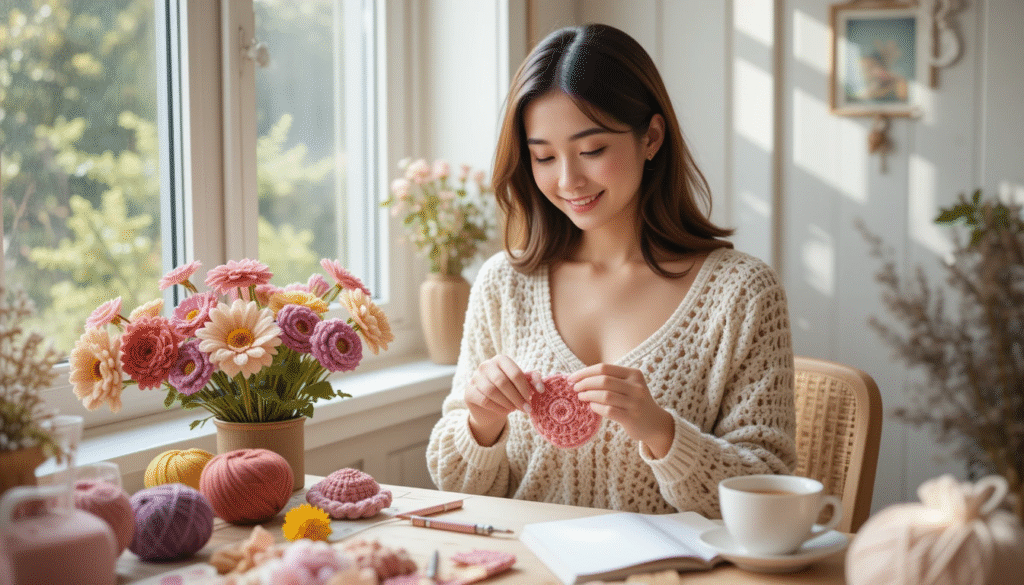 crochet flowers benefits