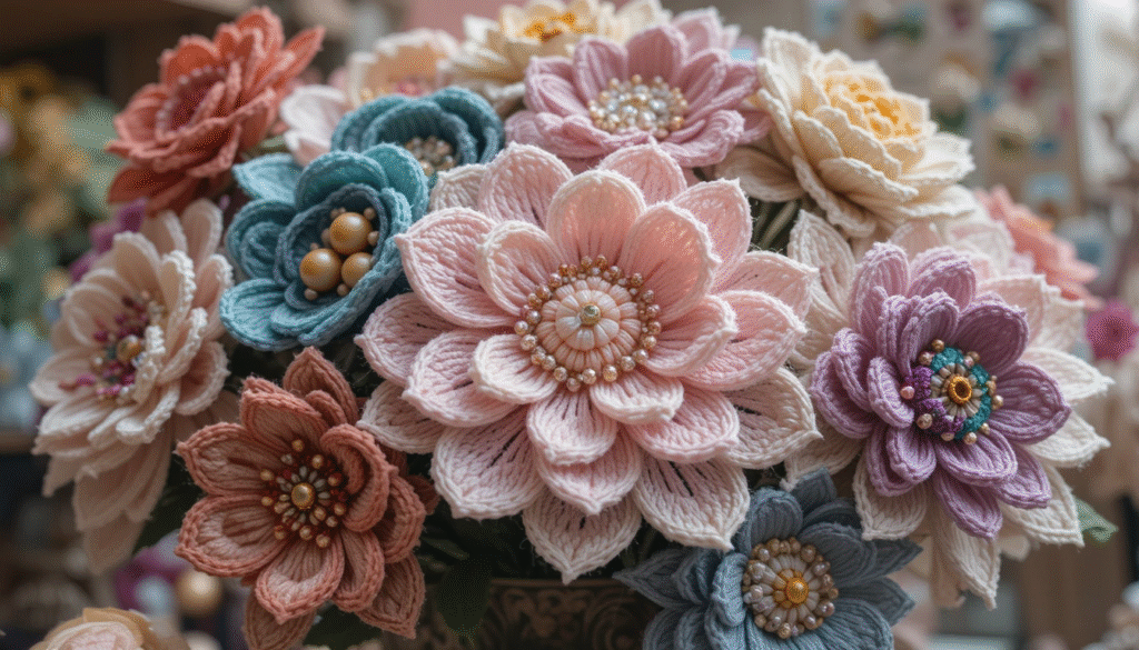 advanced technique for crochet flowers