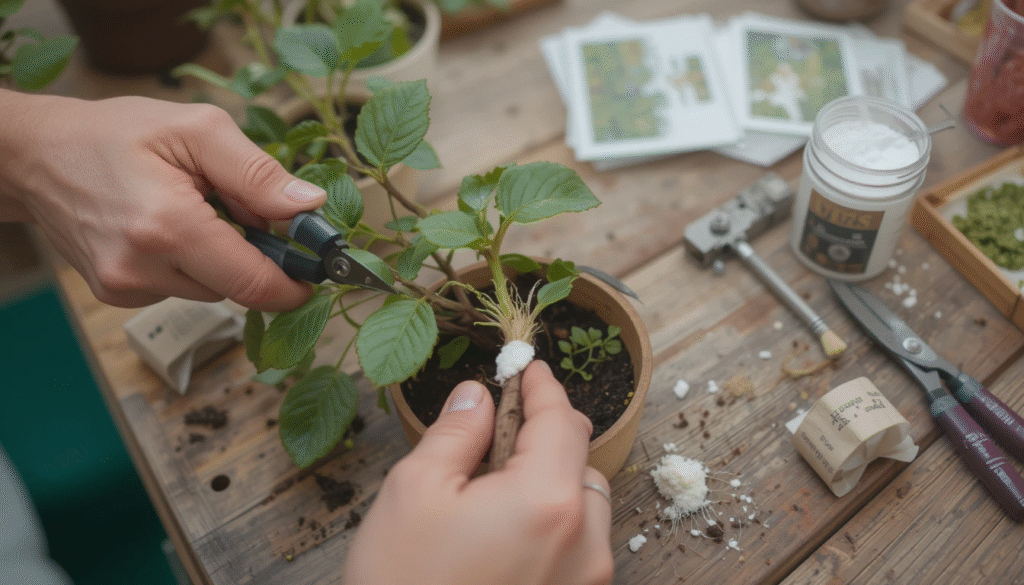 You can propagate button roses through stem cuttings (most common), seeds, or grafting. Stem cuttings are the easiest and fastest method for beginners.