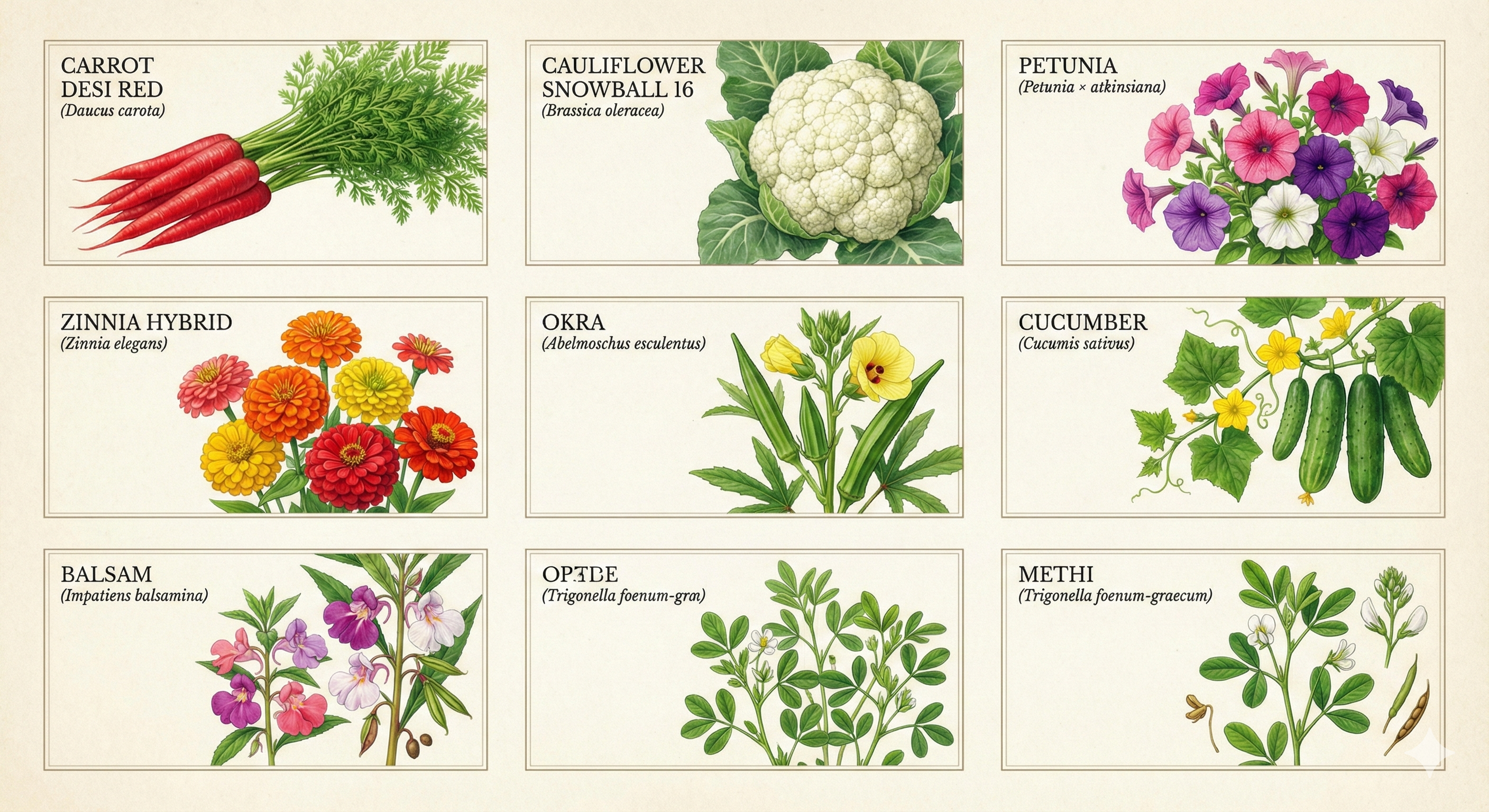 Best seasonal plants and varieties grown in India for gardens